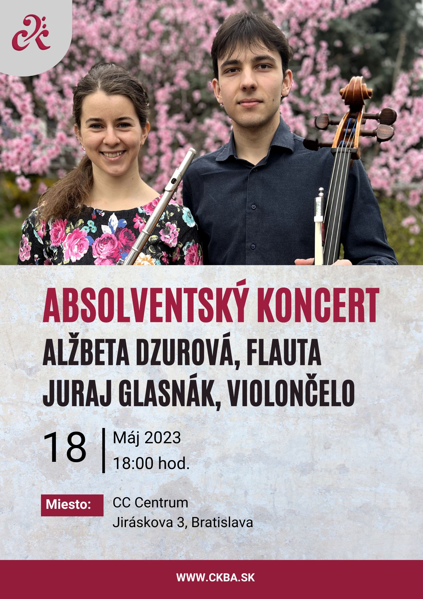 Absolventský koncert – Juraj Glasnák a Alžbeta Dzurová