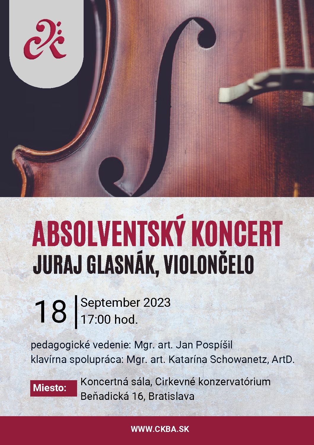 Absolventský koncert – Juraj Glasnák